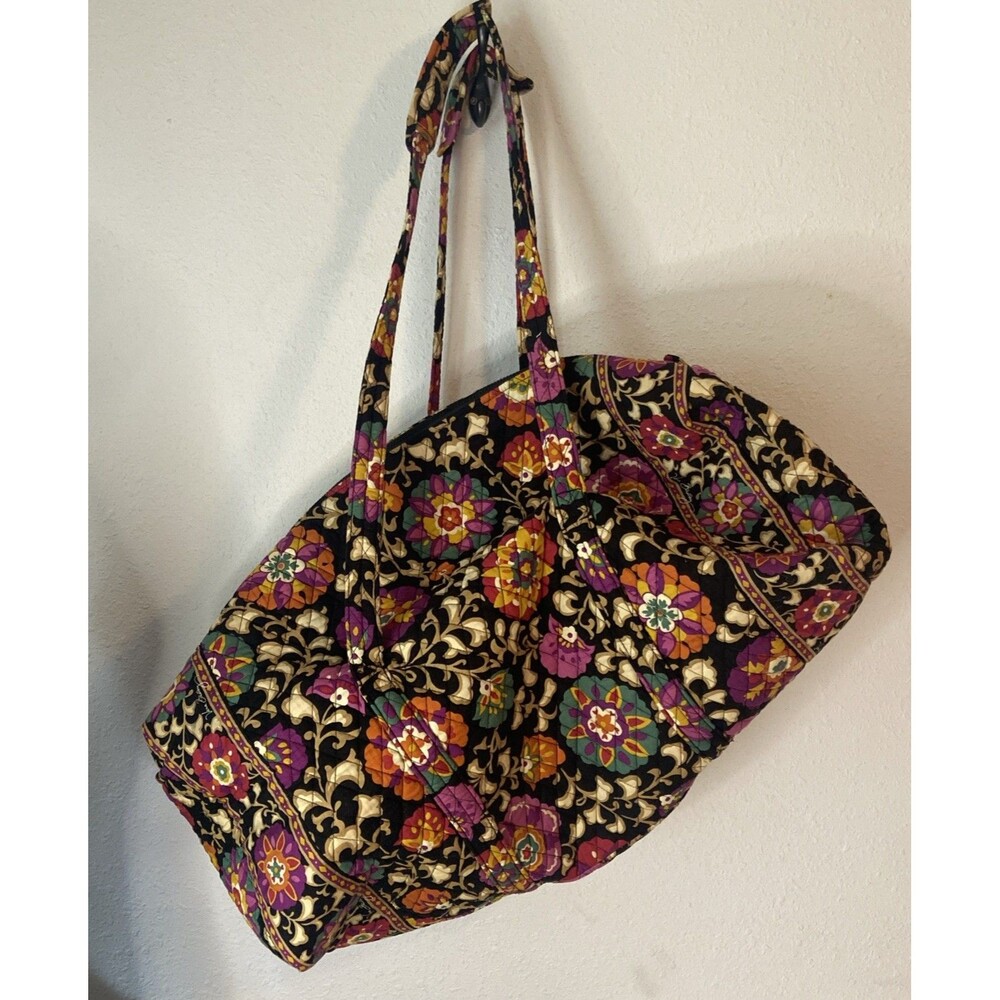 Vera Bradley SUZANI Large Travel Tote Duffel Bag Floral Zipper